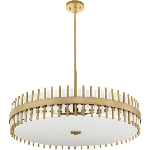 Cassio 8 Light 36 inch Aged Brass Pendant Ceiling Light