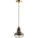 Camille 1 Light 7.25 inch Satin Gold Pendant Ceiling Light