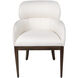 Lucien Dark Brown and Off-White Dining Chair