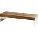 Silverton 63.5 X 19.75 inch Black Forest Grove And Chrome Coffee Table