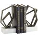 Euclid 5 X 4 inch Bronze and White Bookends