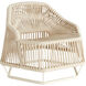 Hexagon Natural Arm Chair