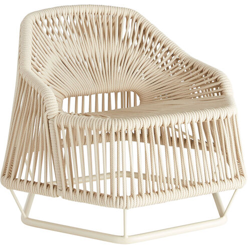 Hexagon Natural Arm Chair