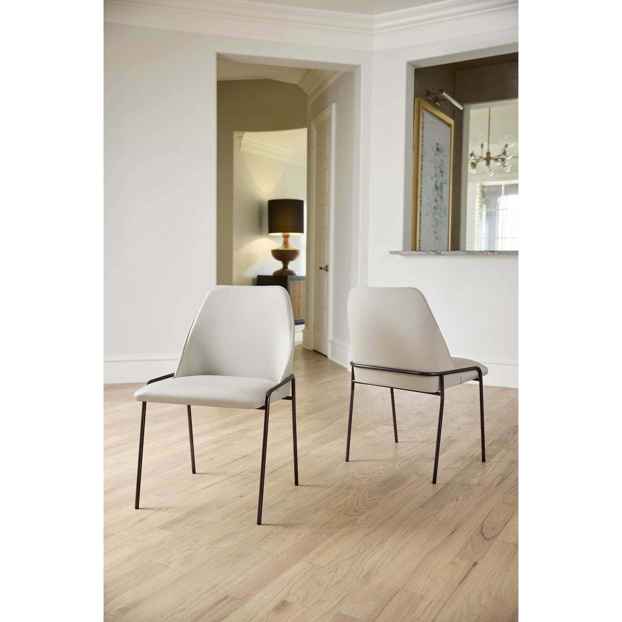 Suez Onyx and Taupe Dining Chair