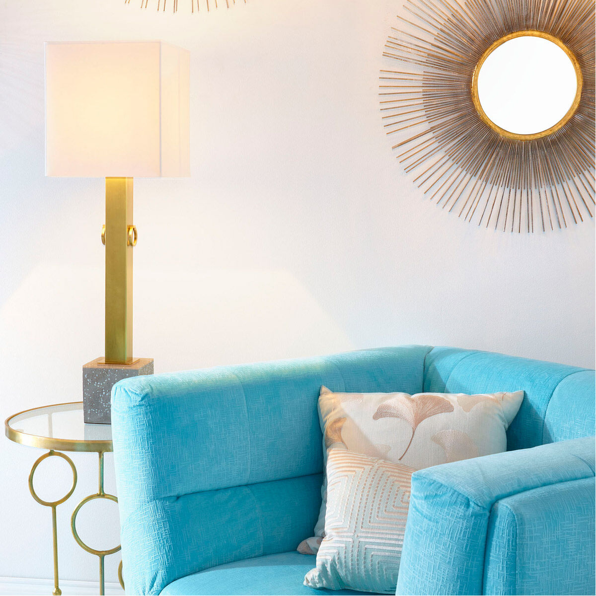 Pixley 18 inch Antiqued Silver Leaf Wall Mirror, Small