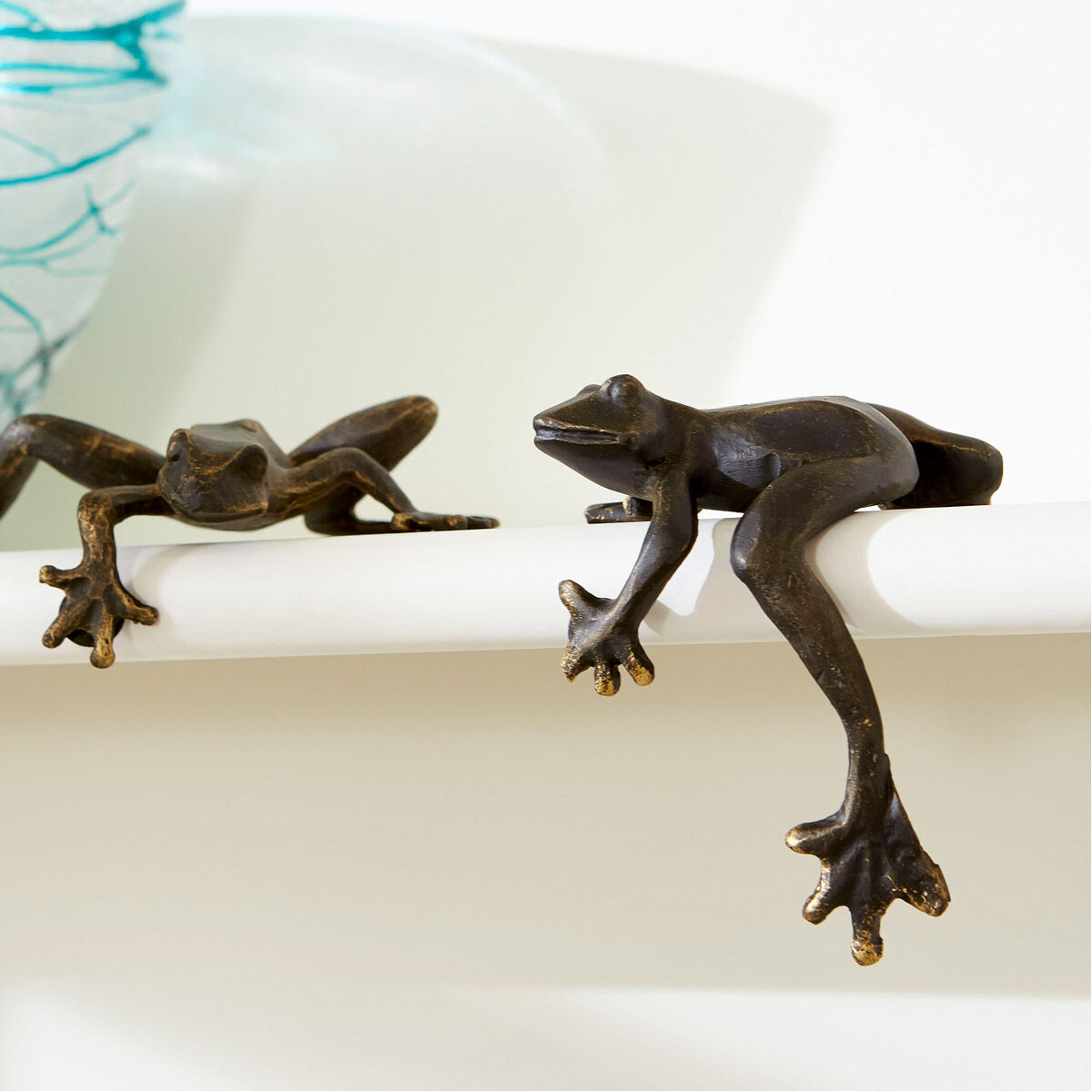 Iron Frogs 7 X 2.75 inch Sculpture