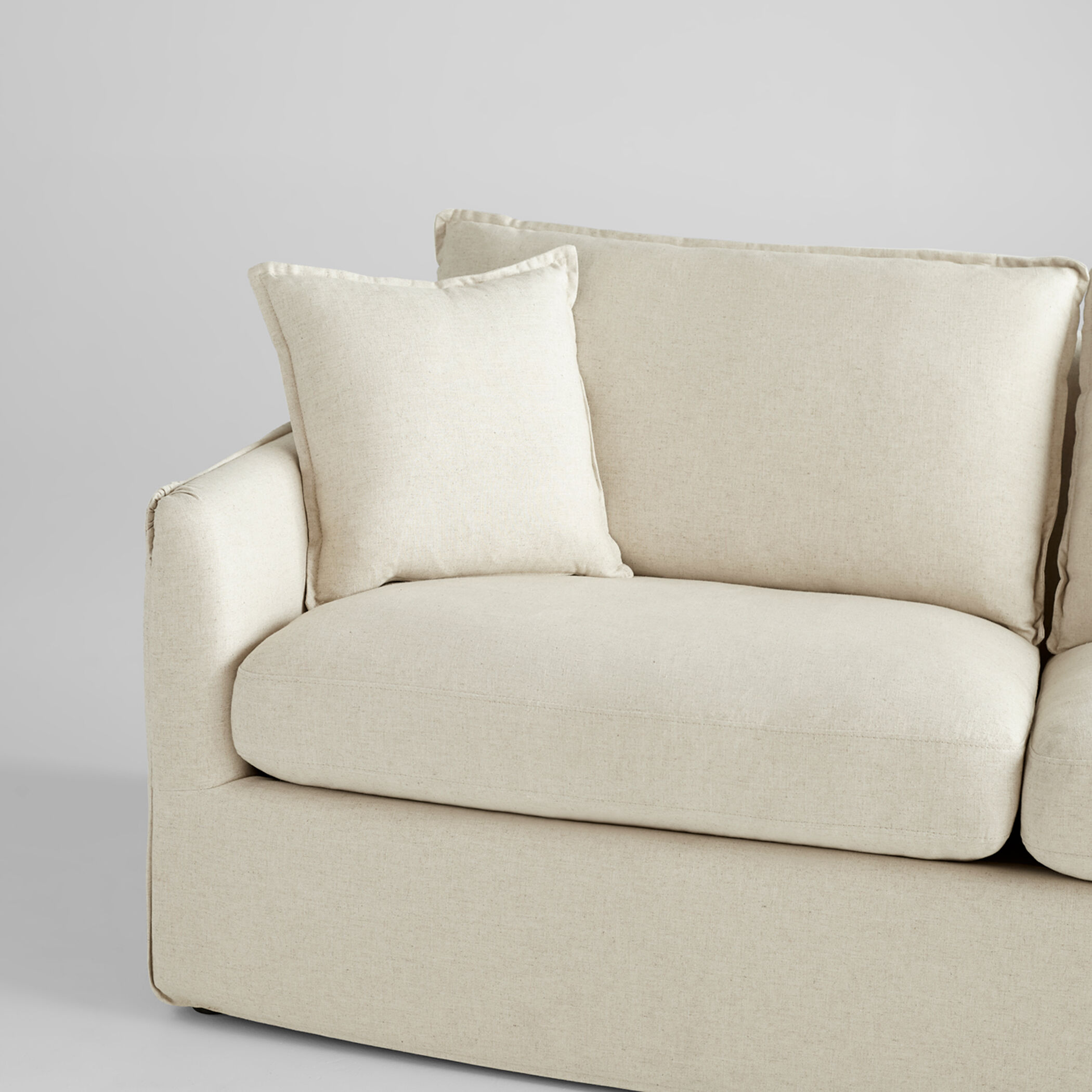 Sovente White and Cream Sofa