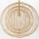 Terrae 1 Light 22 inch Aged Brass Pendant Ceiling Light, Round