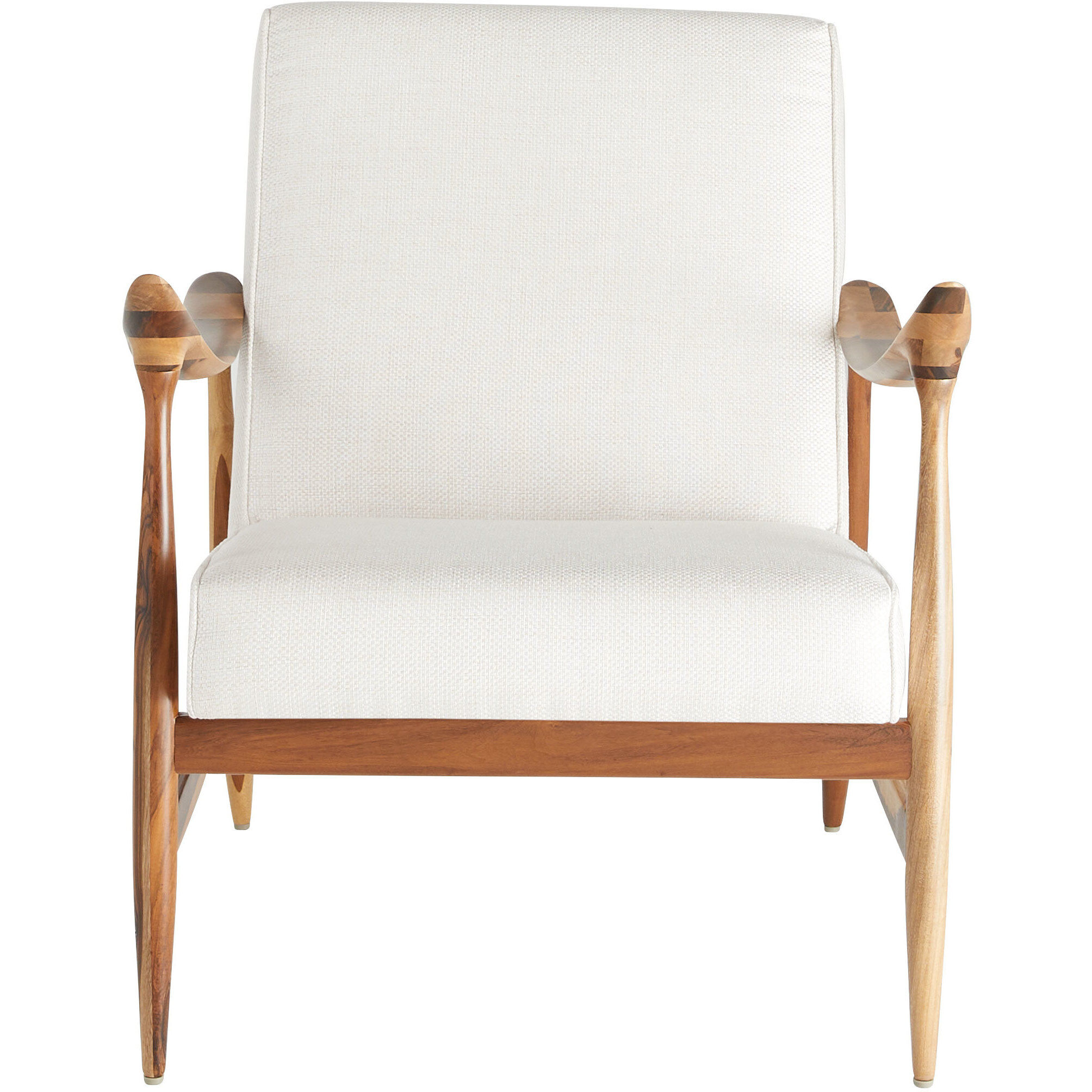 Oscar Light Brown and Cream Arm Chair