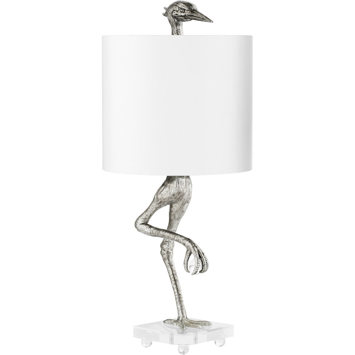 mikko35ᵕ̈*♡ Cyan Design 10362 Ibis 35 inch 100.00 watt Silver Leaf Table