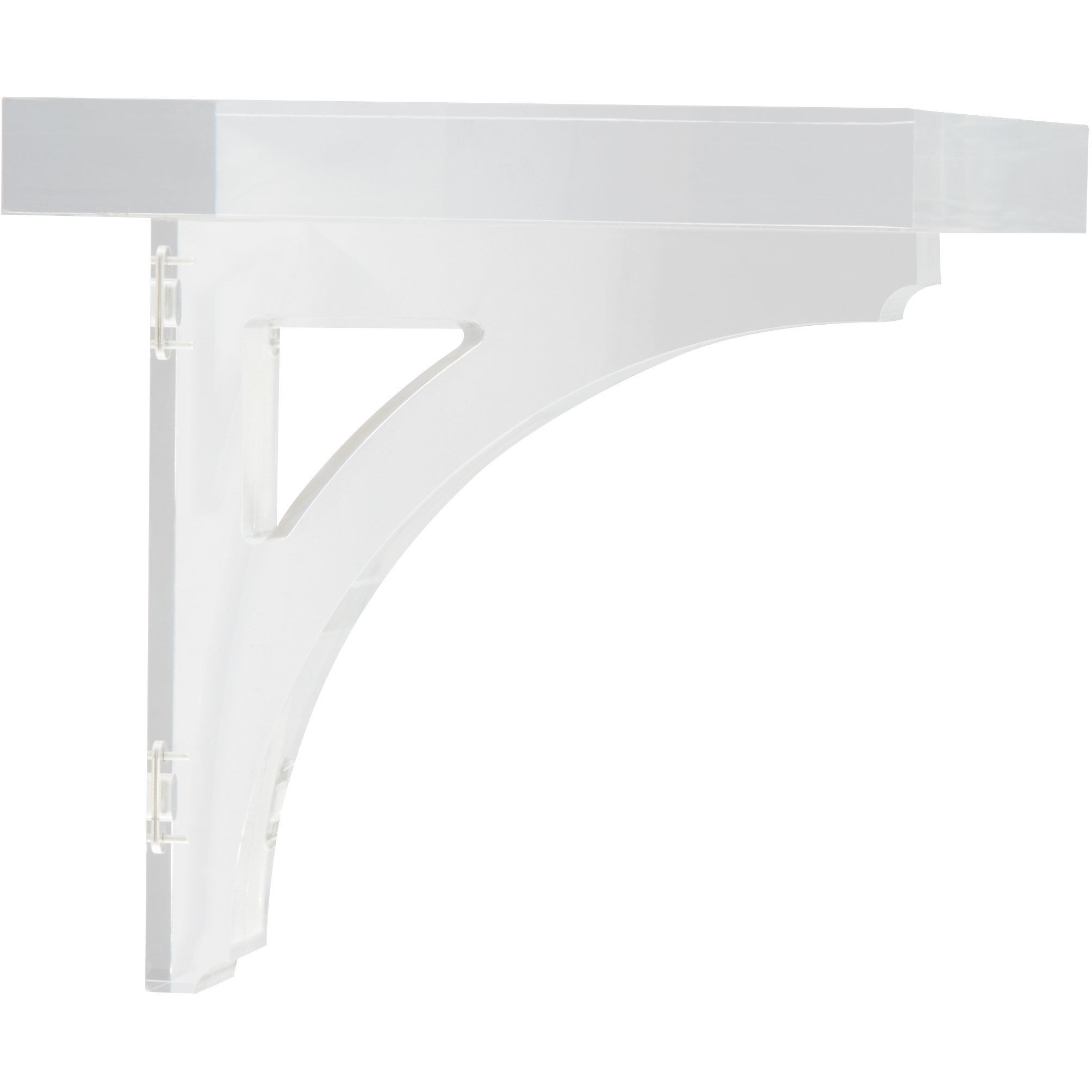 Glacier 12 inch Clear Wall Shelf