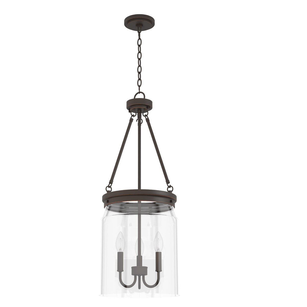 Devon Park 3 Light 12 inch Onyx Bengal Pendant Ceiling Light