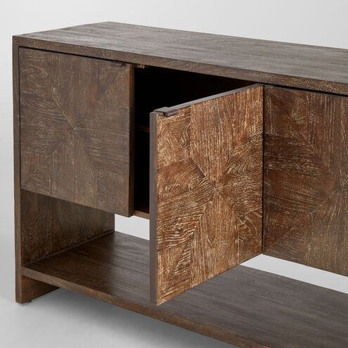 Alta 74.5 X 18 inch Cerused Walnut Console Table
