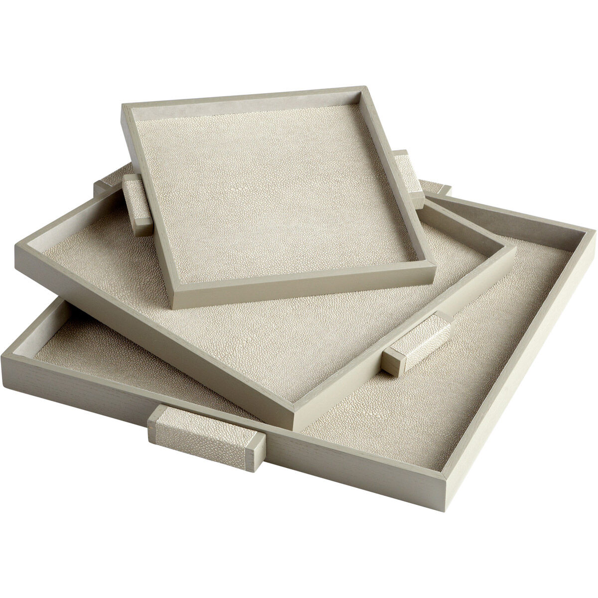 Brooklyn Shagreen Tray, Medium