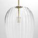 Southport 1 Light 12 inch Aged Brass Pendant Ceiling Light, Large