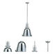 Elliott 1 Light 13.5 inch Chrome Pendant Ceiling Light