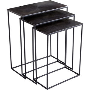 Kala 26 X 21 inch Bronze And Black Nesting Tables, Set of 3