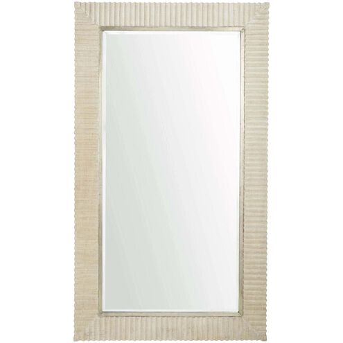 Estriada 84 X 48 inch Cerused White Mirror