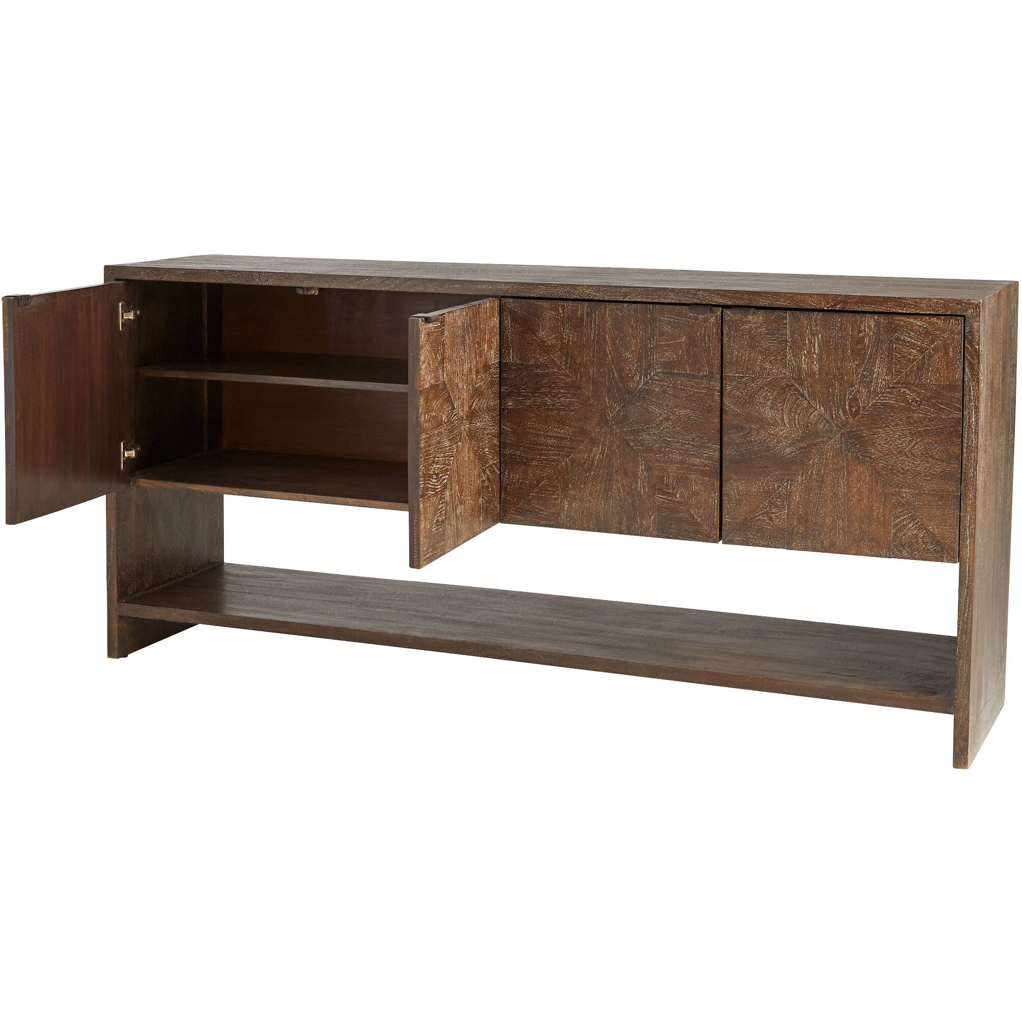 Alta 74.5 X 18 inch Cerused Walnut Console Table