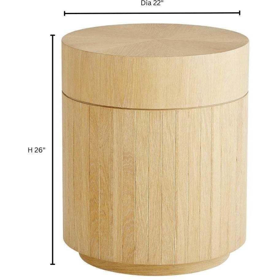 Lamu 22 inch Natural Side Table