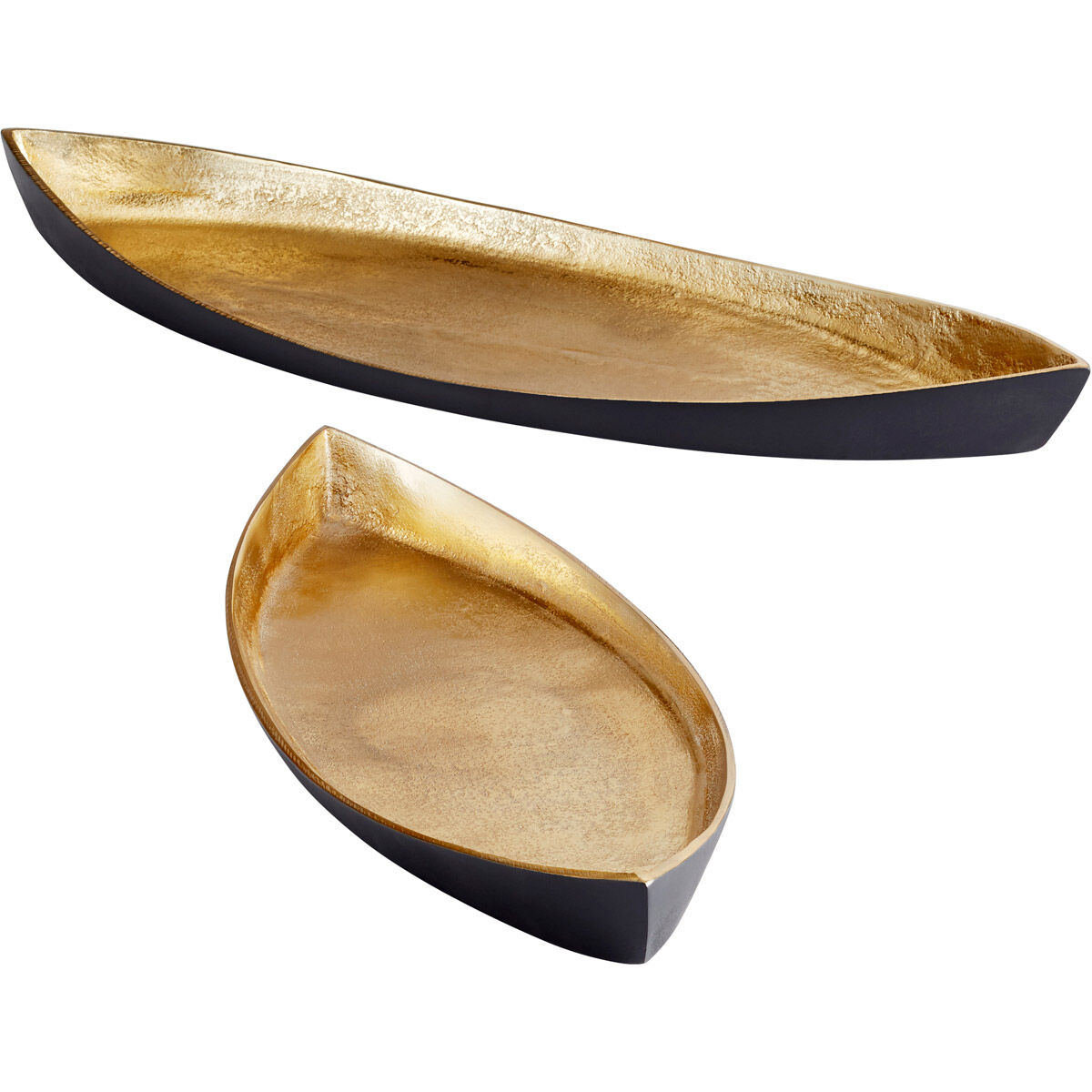 Alumbrar Matt Black And Gold Tray