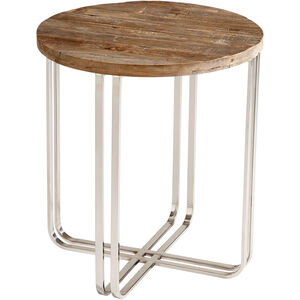 Montrose 23 inch Black Forest Grove And Chrome Side Table