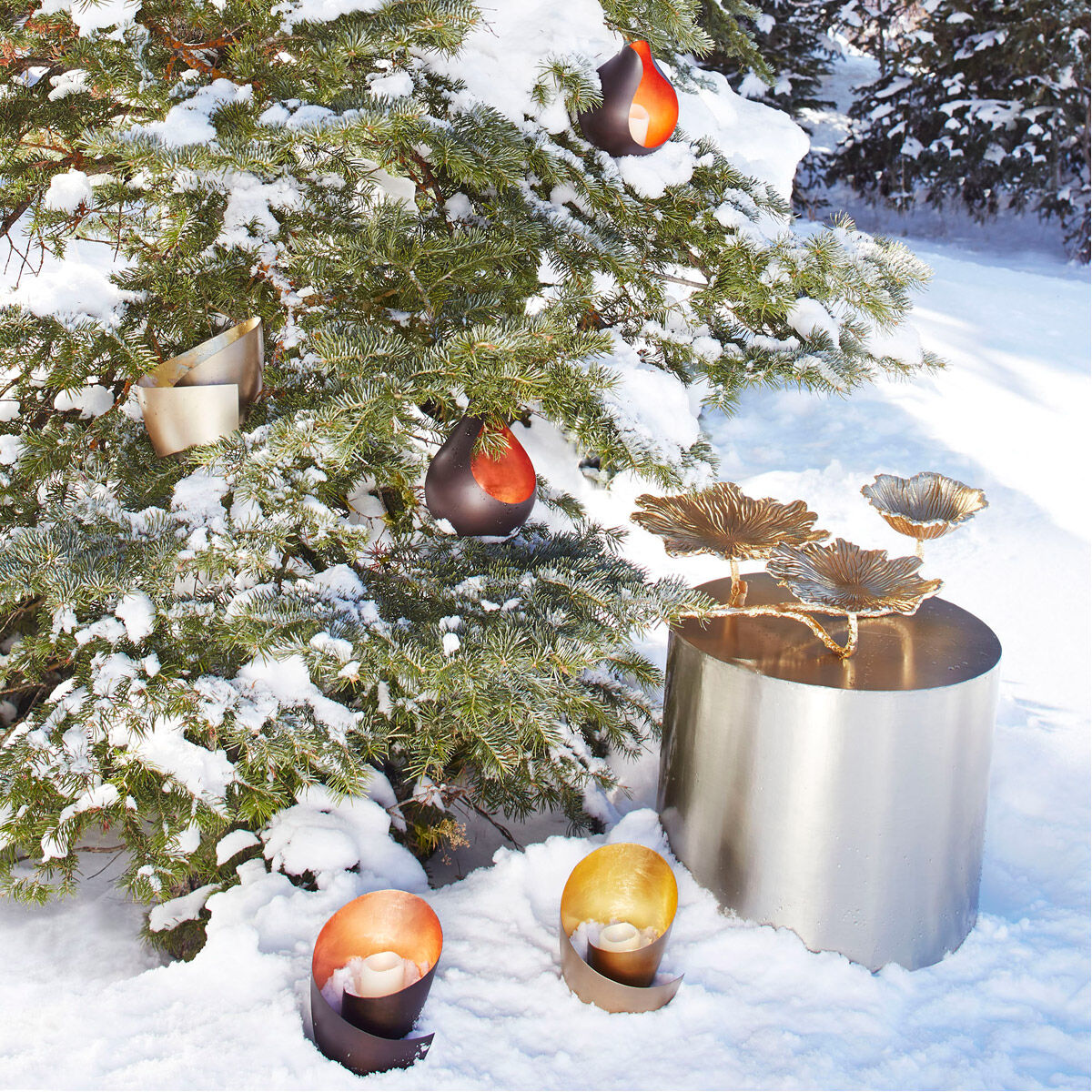 Mars 6 X 6 inch Candleholder, Candle(s) not included