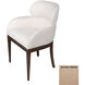Lucien Dark Brown and Camel Chenille Dining Chair