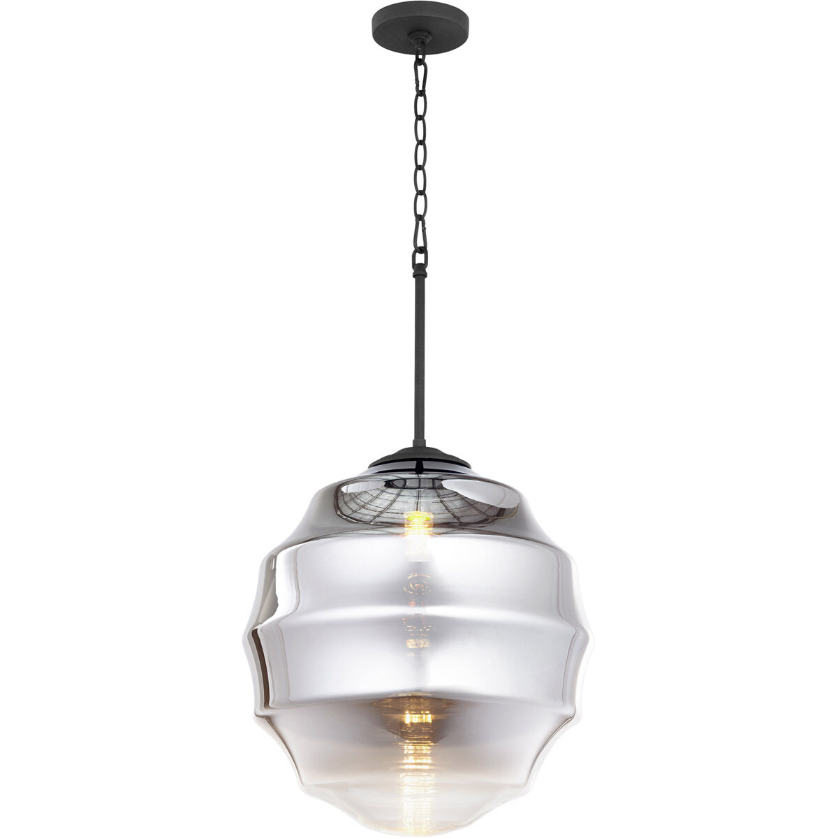 Muir 1 Light Noir Pendant Ceiling Light