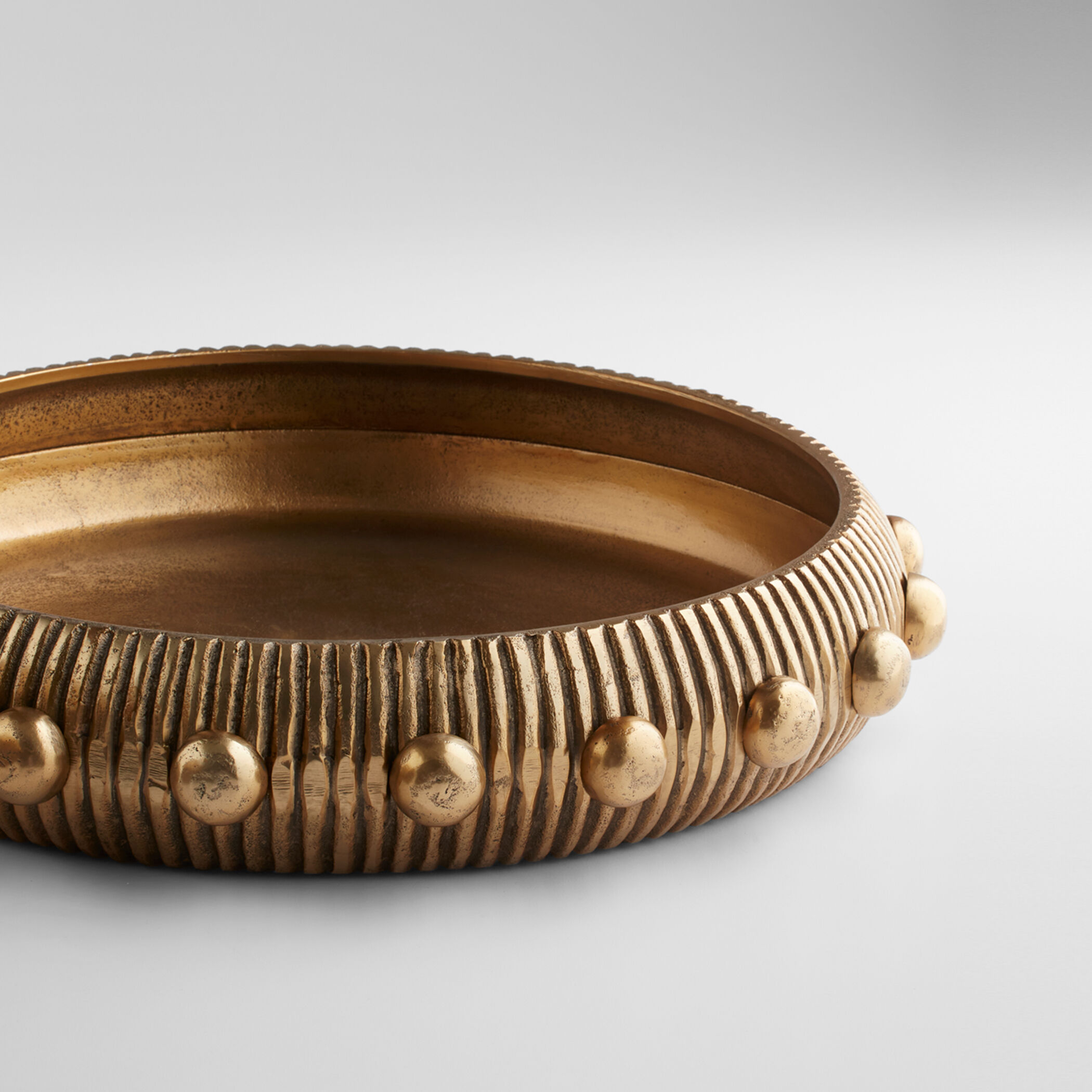 Batten Antique Brass Tray, Small