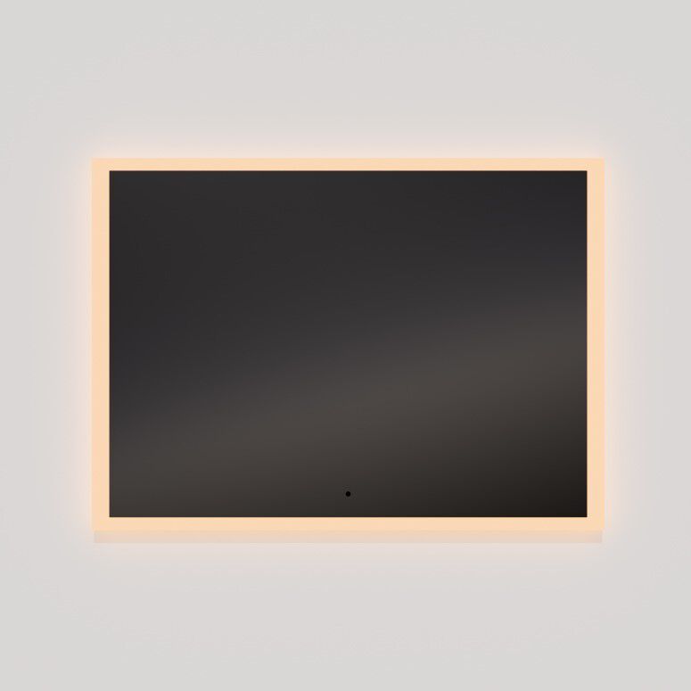 Starlight 48 X 48 inch Black LED Lighted Mirror, Vanita by Oxygen