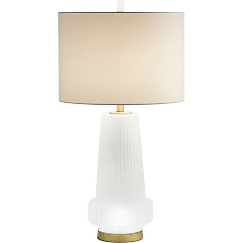 Mila 33 inch 100.00 watt Aged Brass Table Lamp Portable Light