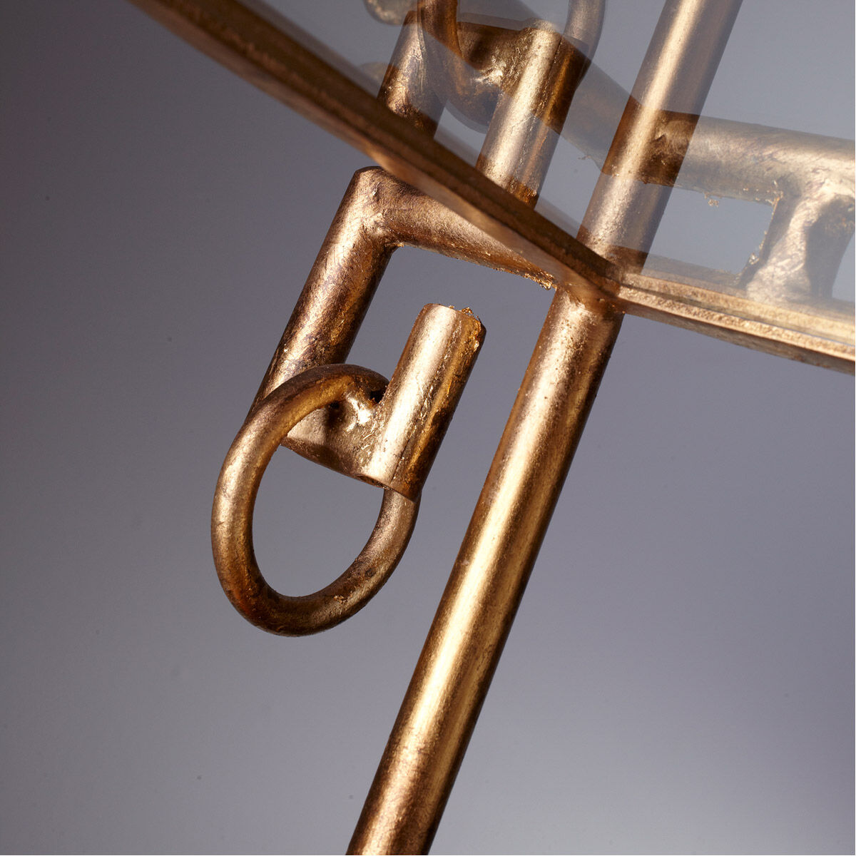 Bamboo 26 X 24 inch Gold Tray Table