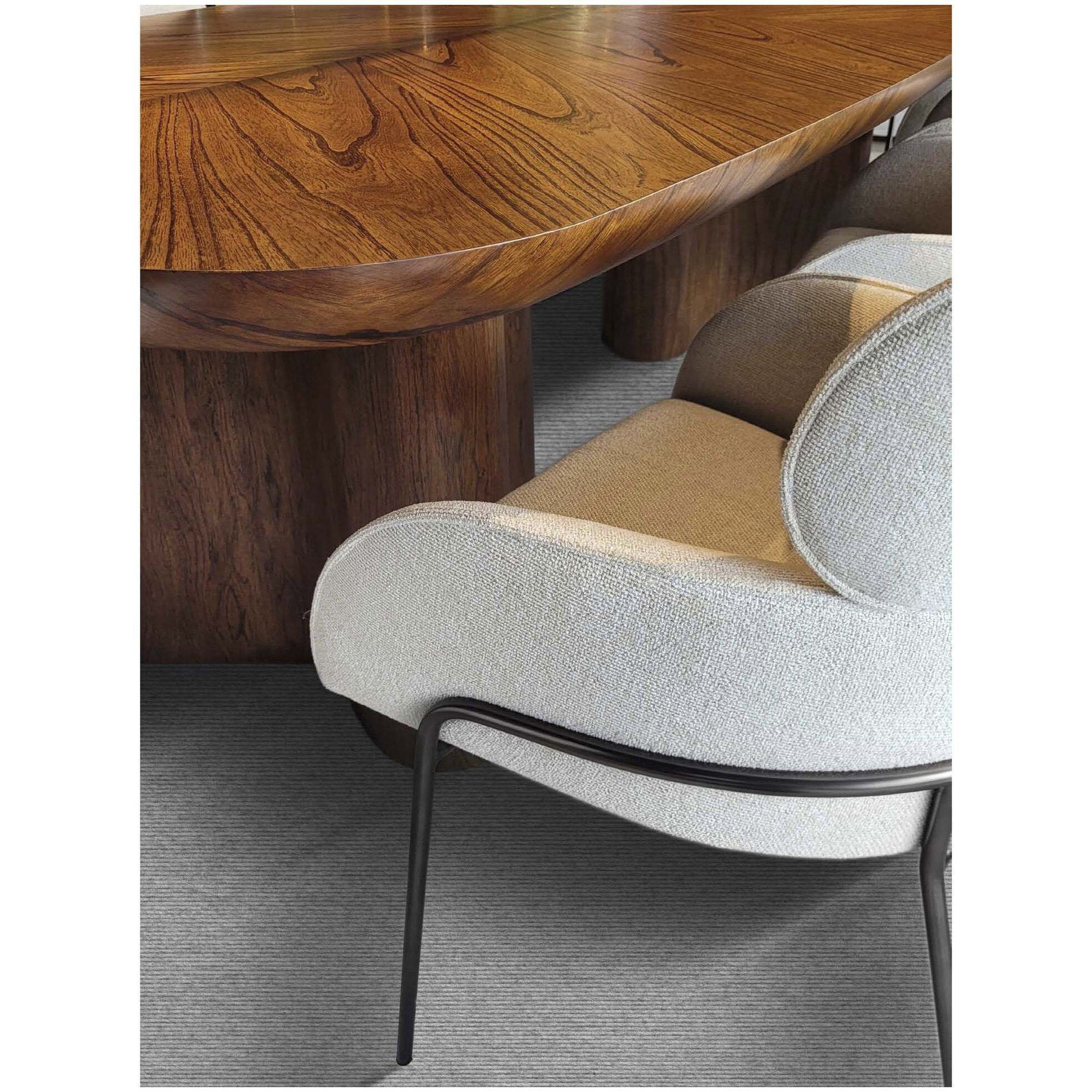 Julian Onyx and Off-White Dining Chair