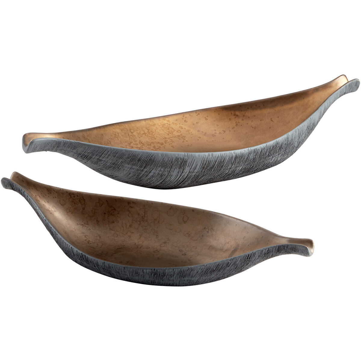 Horus Charcoal Grey And Bronze Tray, Large