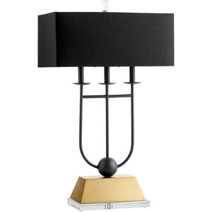 Euri 32 inch 100.00 watt Black and Gold Table Lamp Portable Light