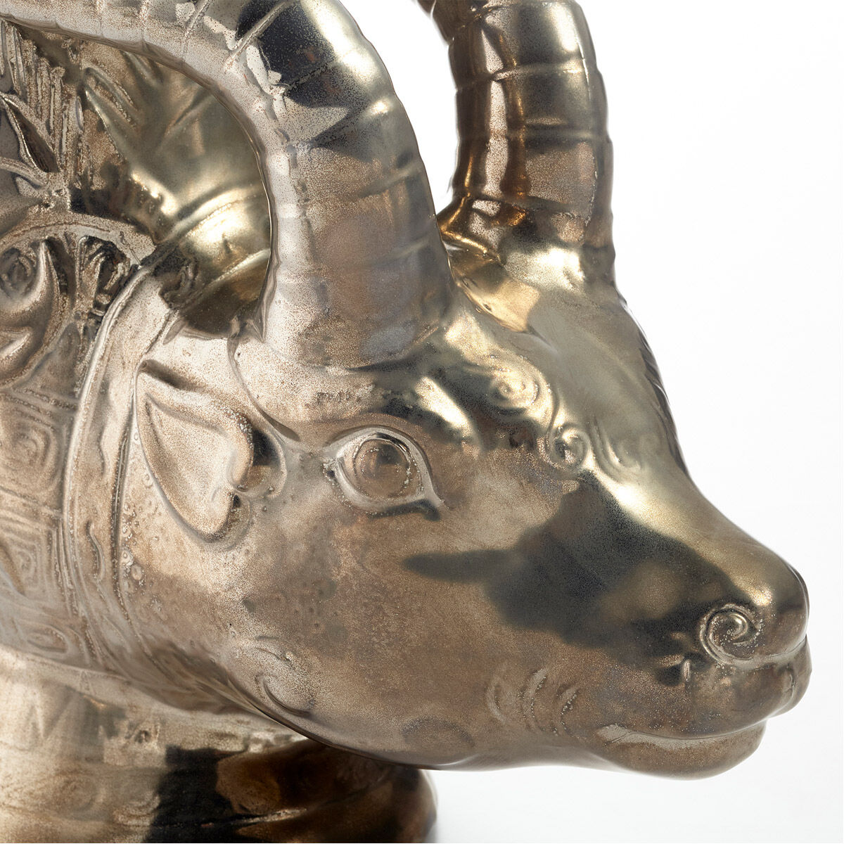 Bharal Headed 17 X 7 inch Vase