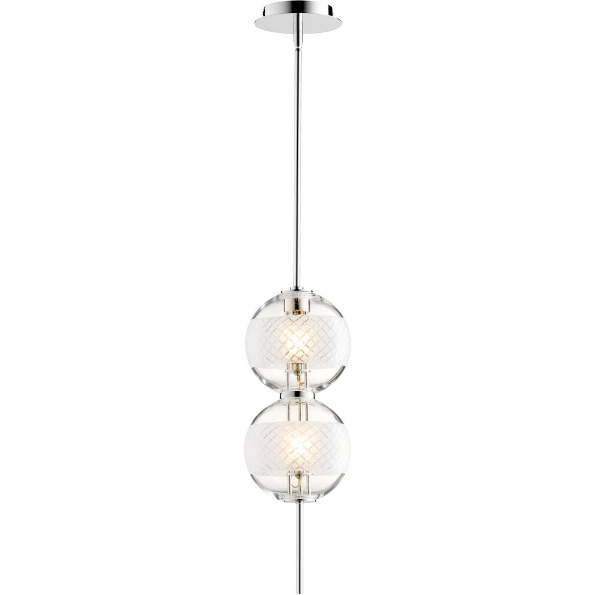 Peloton 2 Light 7 inch Polished Nickel Pendant Ceiling Light