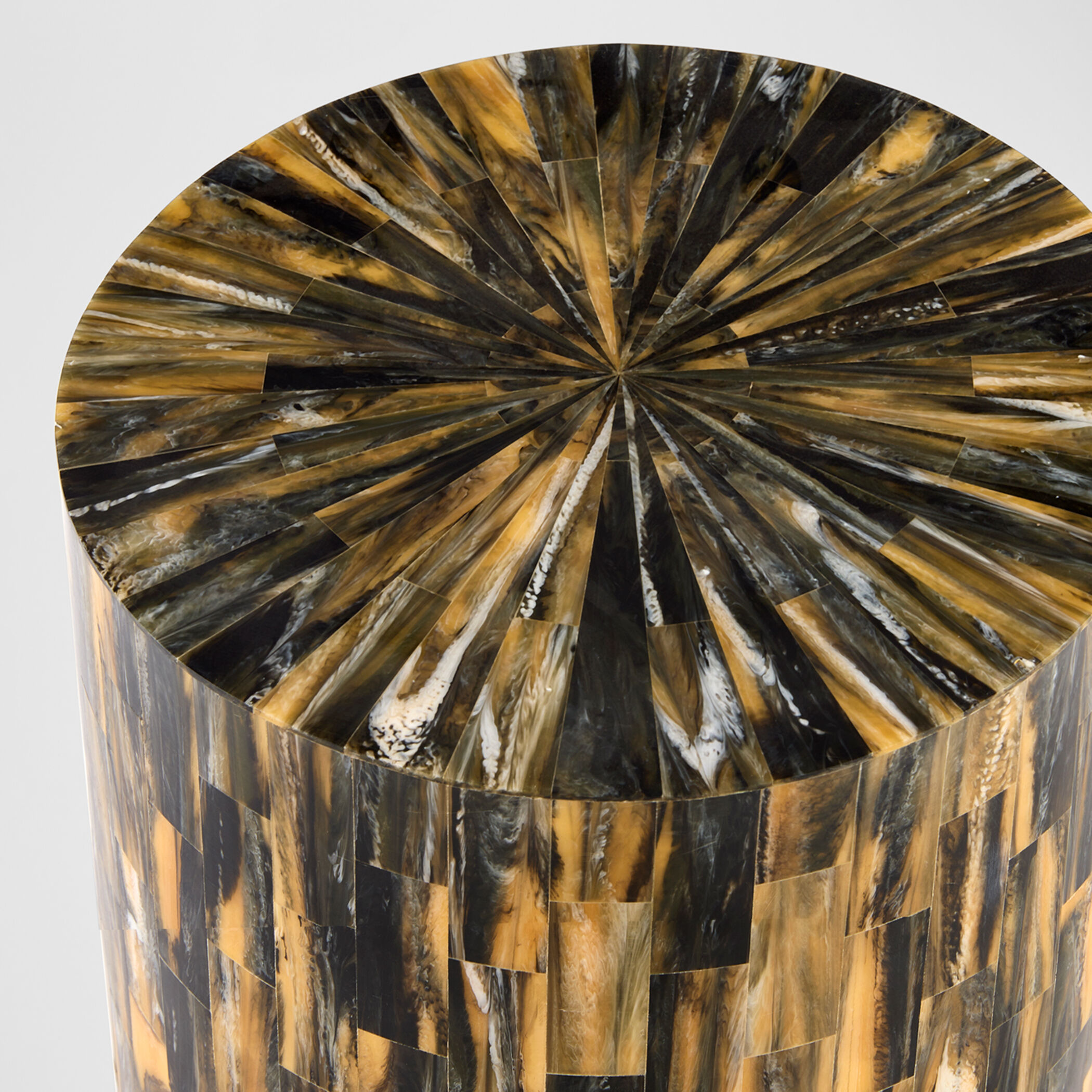 Cairo 25 X 12 inch Faux Horn Side Table