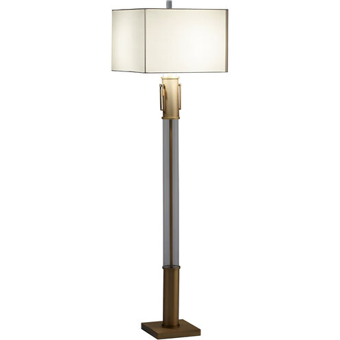 Palazzo 65 inch 100.00 watt Aged Brass Floor Lamp Portable Light