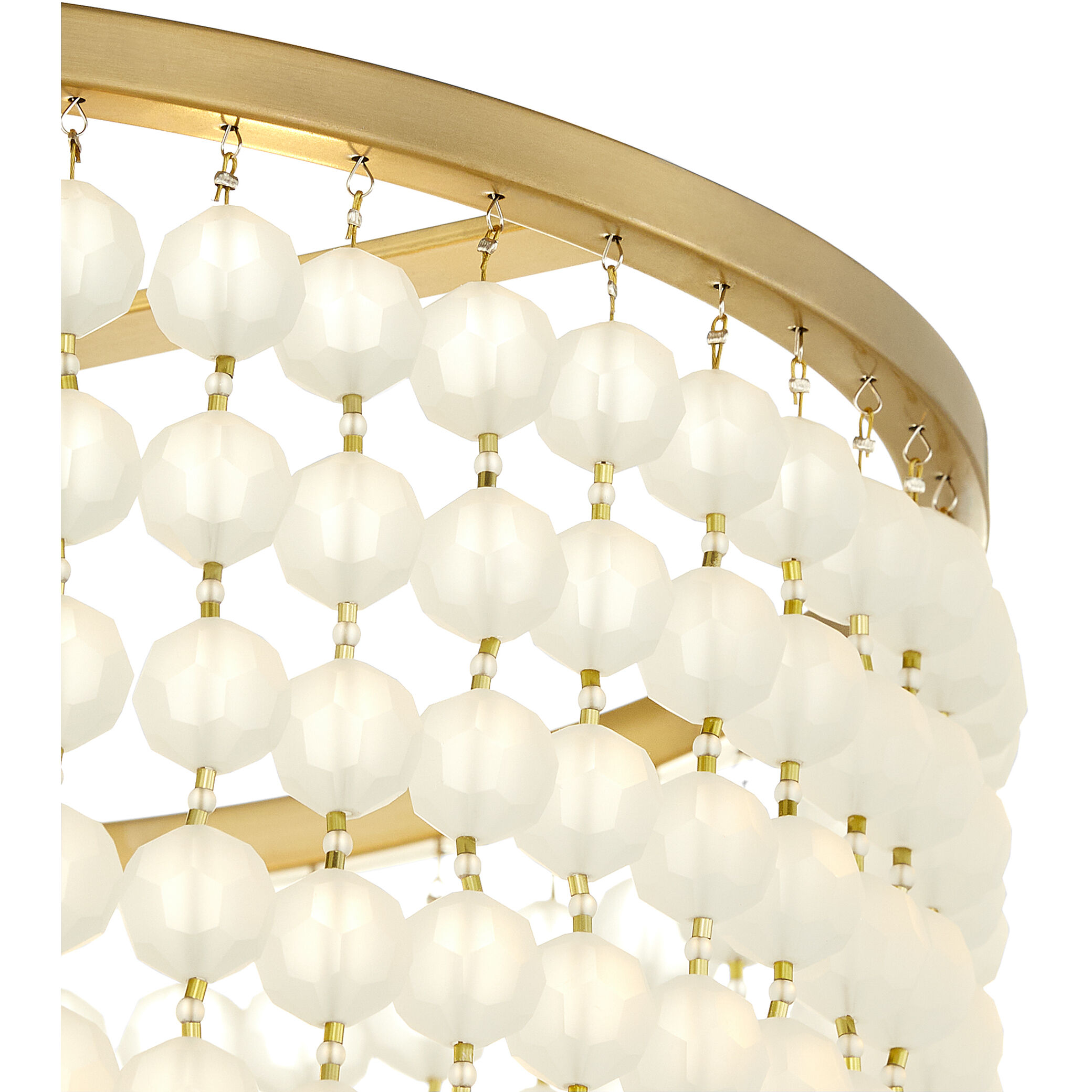 Ophelia 8 Light 20.5 inch Aged Brass Pendant Ceiling Light