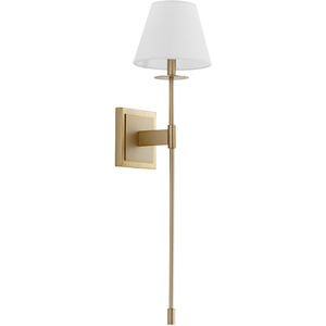 Kubel 1 Light 8 inch Aged Brass Wall Sconce Wall Light