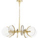 Alton 8 Light 34 inch Aged Brass Chandelier Ceiling Light
