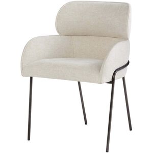 Julian Onyx and Off-White Dining Chair