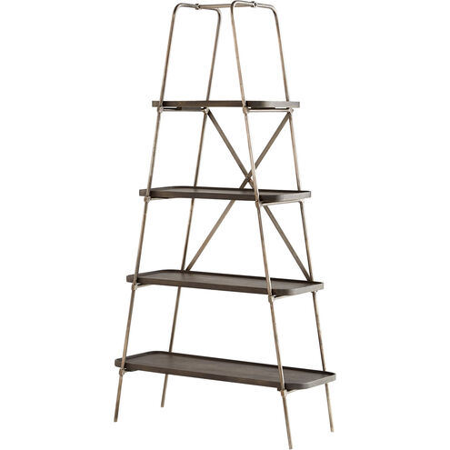 Fortress 72 X 38 inch Raw Iron And Grey Etagere