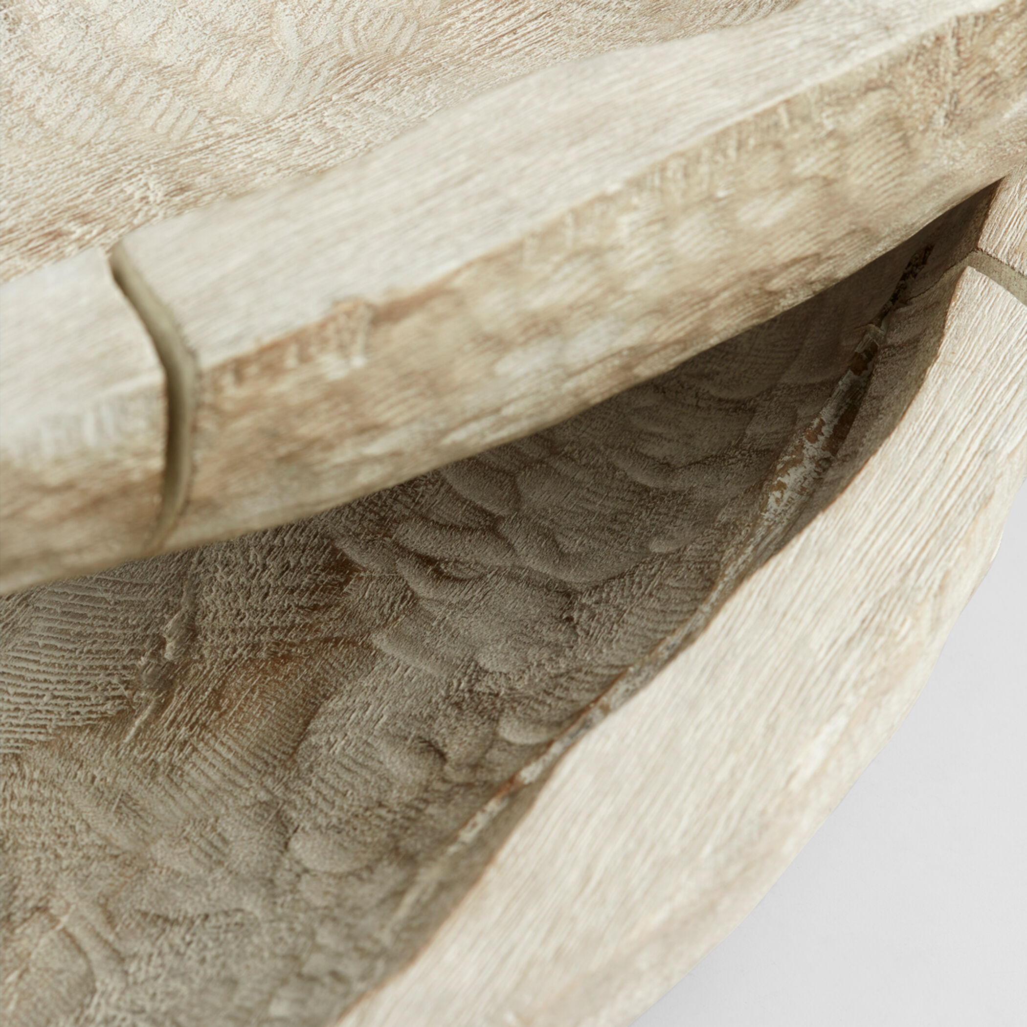 Navarro Whitewashed Tray, Large