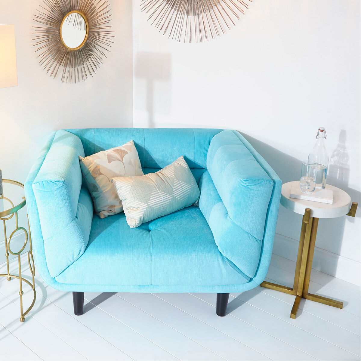 Pixley 18 inch Antiqued Silver Leaf Wall Mirror, Small