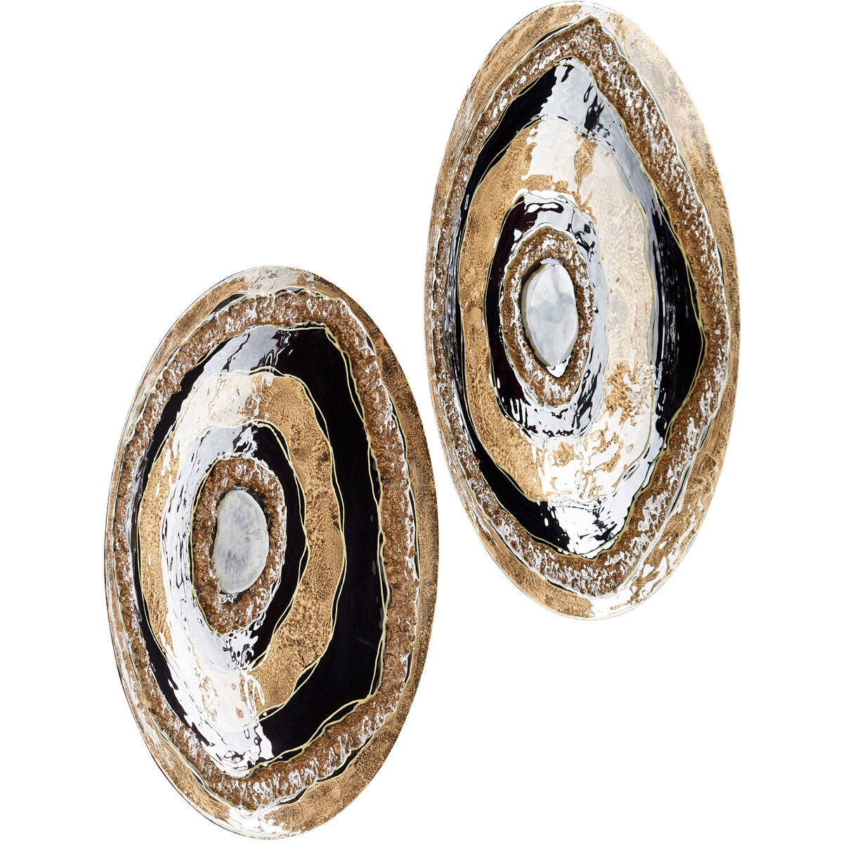 Skipping Rocks Gold and Black Wall Decor, Large