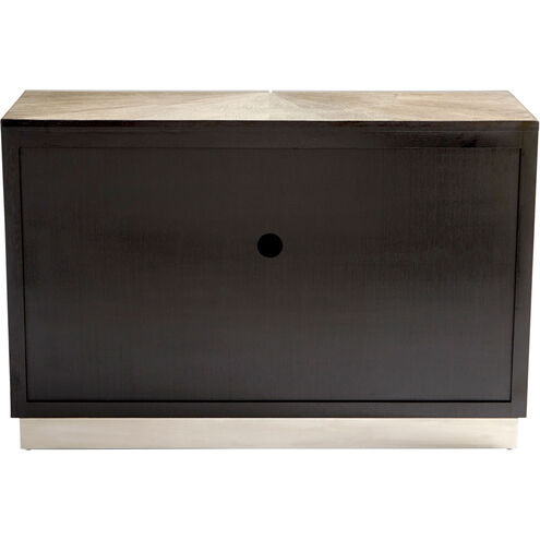 Volonte Weathered Oak And Stainless Steel Cabinet
