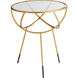 Gyroscope 19 inch Gold Side Table